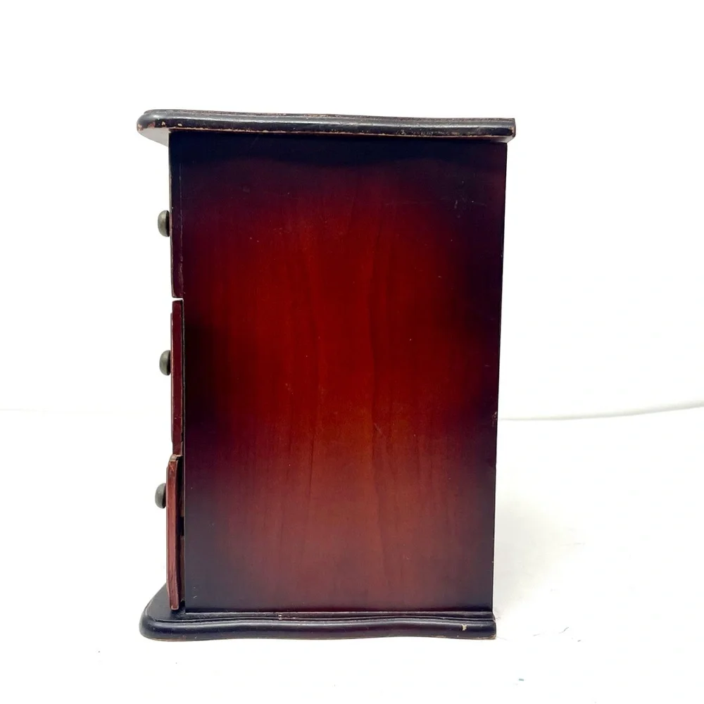 CROFT & BARROW solid wood vintage jewelry box